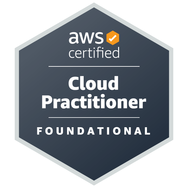 AWS Certified Cloud Practitioner CLF-C02 badge
